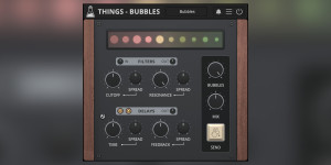 Beitragsbild des Blogbeitrags AudioThing Things-Bubbles, a filter bank and delay go wild, FREE with any purchase 