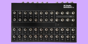 Beitragsbild des Blogbeitrags DF Audio Minibay v2, desktop patchbay now with top panel normalling switches 