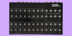 Beitragsbild des Blogbeitrags DF Audio Minibay v2, desktop patchbay now with top panel normalling switches