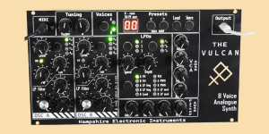 Beitragsbild des Blogbeitrags Hampshire Electronics The Vulcan, an 8-voice analog polysynth in a Eurorack module