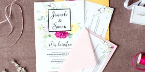 Beitragsbild des Blogbeitrags Meine DiY Schlosshochzeit – Die Einladungen