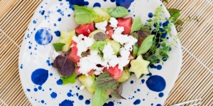 Beitragsbild des Blogbeitrags Wassermelone Gurke Feta – ein Liebespaar findet sich mit Amors Hilfe! 