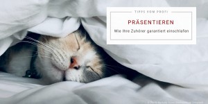 Beitragsbild des Blogbeitrags Präsentationen – Wie Ihre Zuhörer garantiert einschlafen