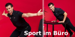 Beitragsbild des Blogbeitrags Sport im Büro | 12 wichtige Übungen, um fit zu werden