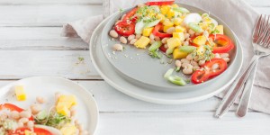 Beitragsbild des Blogbeitrags Bohnen-Mangosalat