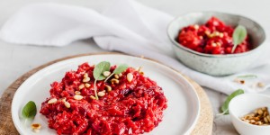 Beitragsbild des Blogbeitrags Rote Rüben Risotto