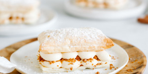 Beitragsbild des Blogbeitrags Spekulatius-Cremeschnitte