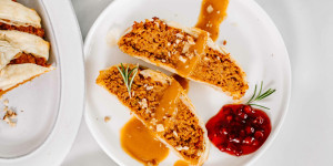 Beitragsbild des Blogbeitrags Weihnachtsbraten im Blätterteig