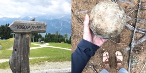 Beitragsbild des Blogbeitrags Glungezer Kugelwald – die riesige Kugelbahn im Wald