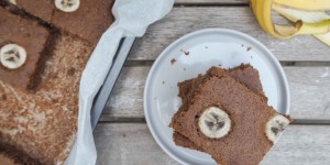 Beitragsbild des Blogbeitrags Bananenschalenkuchen 