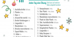 Beitragsbild des Blogbeitrags Fitness Adventkalender