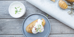 Beitragsbild des Blogbeitrags Fächerkartoffeln – einfaches Familienessen