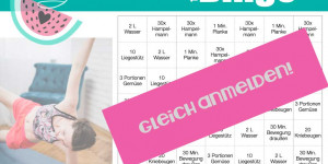 Beitragsbild des Blogbeitrags Sommer Fit Bingo (+Gewinnspiel)