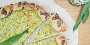 Beitragsbild des Blogbeitrags Frühlingsgalette mit Bärlauch