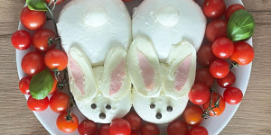Beitragsbild des Blogbeitrags Caprese Osterhasen
