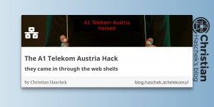 Beitragsbild des Blogbeitrags The A1 Telekom Austria Hack