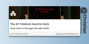 Beitragsbild des Blogbeitrags  The A1 Telekom Austria Hack 