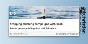 Beitragsbild des Blogbeitrags  Stopping phishing campaigns with bash 