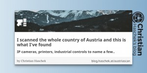 Beitragsbild des Blogbeitrags I scanned the whole country of Austria and this is what Ive found