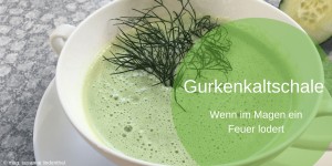 Beitragsbild des Blogbeitrags Gurkenkaltschale mit Dill