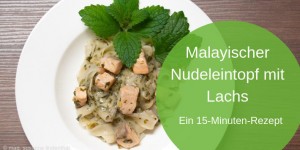 Beitragsbild des Blogbeitrags Malayischer Nudeleintopf mit Lachs 