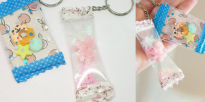 Beitragsbild des Blogbeitrags Tutorial für Kawaii Candy Shaker Schlüsselanhänger 