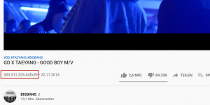 Beitragsbild des Blogbeitrags GOOD BOY von GD & Tae Yang erreicht 300 Mio. Views auf YouTube
