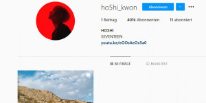 Beitragsbild des Blogbeitrags SEVENTEENs Hoshi hat nun einen Instagram Account 