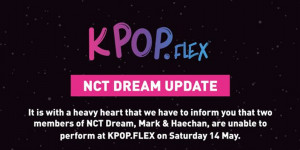 Beitragsbild des Blogbeitrags Nun bestätigt: NCTs Mark und Haechan werden nicht bei Kpop Flex sein 