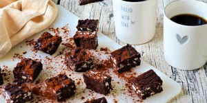 Beitragsbild des Blogbeitrags Rezept: Honig-Schokoladen-Fudge 