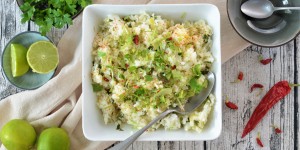 Beitragsbild des Blogbeitrags Rezept: Koriander-Limetten-Reis