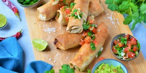 Beitragsbild des Blogbeitrags Rezept: Vegane Taquitos 