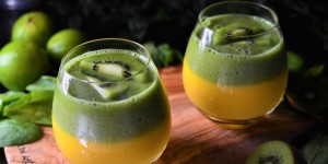 Beitragsbild des Blogbeitrags Rezept: Mango-Kiwi Smoothie