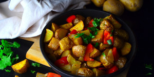 Beitragsbild des Blogbeitrags Rezept: Pikante Frühstückskartoffeln
