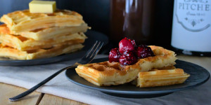 Beitragsbild des Blogbeitrags Rezept: Glutenfreie Maniok-Waffeln