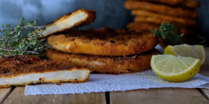 Beitragsbild des Blogbeitrags Rezept: Vegane Sellerie-Schnitzel