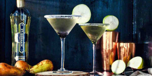 Beitragsbild des Blogbeitrags Rezept: Französischer Birnen-Martini 