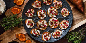 Beitragsbild des Blogbeitrags Rezept: Leichte Süßkartoffel-Häppchen