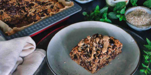 Beitragsbild des Blogbeitrags Rezept: Baked Oatmeal mit Tahini