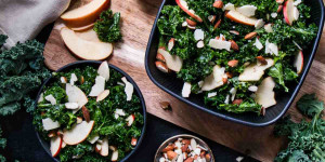 Beitragsbild des Blogbeitrags Rezept: Winterlicher Grünkohlsalat