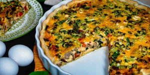 Beitragsbild des Blogbeitrags Rezept: Einfache Frühstücksquiche