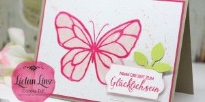 Beitragsbild des Blogbeitrags Schmetterlingskarte | Stampin‘ Up! 