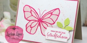 Beitragsbild des Blogbeitrags Schmetterlingskarte | Stampin‘ Up!