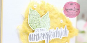 Beitragsbild des Blogbeitrags Du bist unvergleichlich – Karte | Stampin‘ Up! 