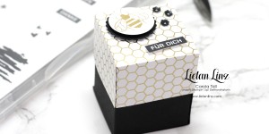 Beitragsbild des Blogbeitrags Box für Votivkerze „Bienengold“ | Stampin‘ Up!