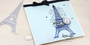 Beitragsbild des Blogbeitrags Verliebt in Paris trifft auf Pfauengruß (inkl. Videoanleitung) | Stampin‘ Up! 