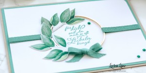Beitragsbild des Blogbeitrags 1 Set – 5 Tage – 15 Ideen Tag 2: Karte Goldreif | Stampin‘ Up!