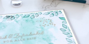 Beitragsbild des Blogbeitrags 1 Set – 5 Tage – 15 Ideen Tag 4: Karte Aquarell| Stampin‘ Up!