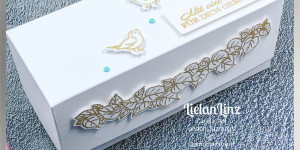 Beitragsbild des Blogbeitrags 1 Set – 5 Tage – 25 Ideen „Schön Schwungvoll“ Tag 1: monochrome Goldbox | Stampin‘ Up!