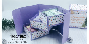 Beitragsbild des Blogbeitrags Montagslive: Etagenbox – ein Klassiker neu in Szene gesetzt | Stampin‘ Up!